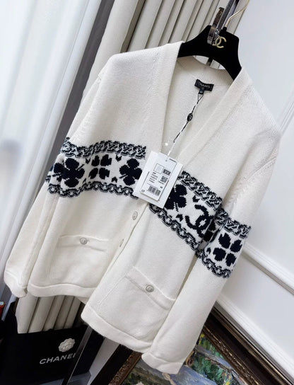 Chanel 20P Ecru Cardigan