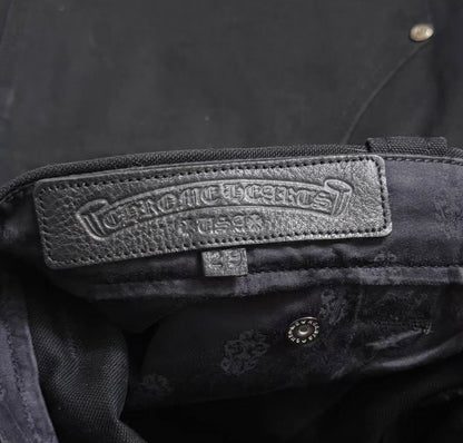 Chrome Hearts Black Studded Cargo Pants