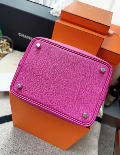 HERMES Picotin 18 Lock Tresage Veau  Epsom Magnolia