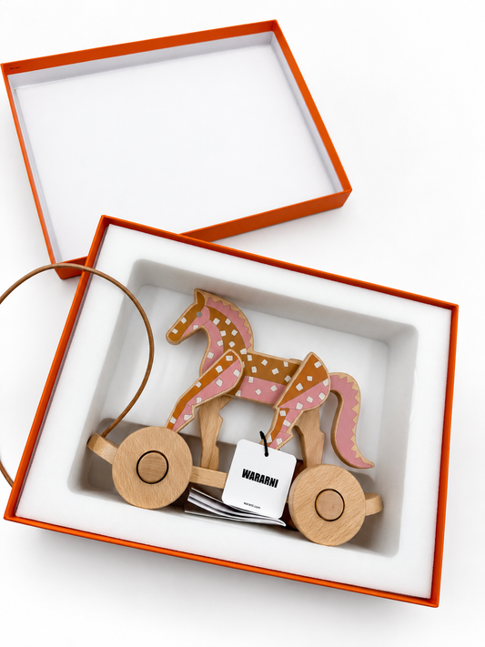 Hermès Epopee pull-along horse with rope