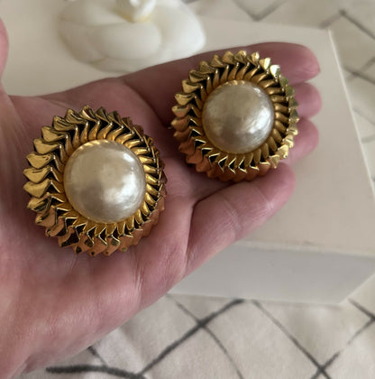Chanel oversized vintage earrings