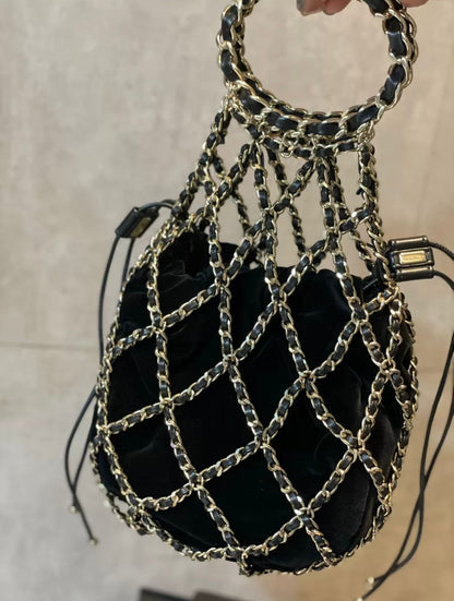 Rare Chanel 21A Net chain bag