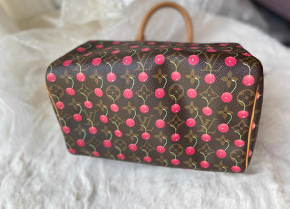 Vintage Louis Vuitton Cherry Cerises Monogram Speedy 25