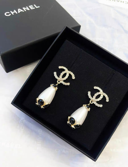 Chanel 21C Pearl Earrings