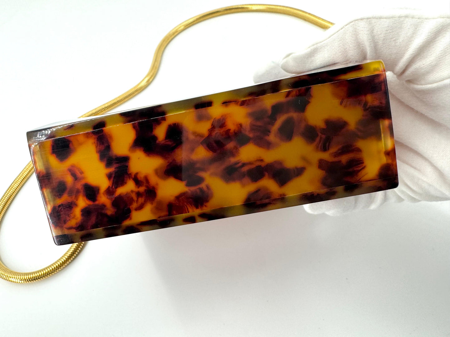 CHANEL 1997 Tortoiseshell shoulder bag with gold hardware