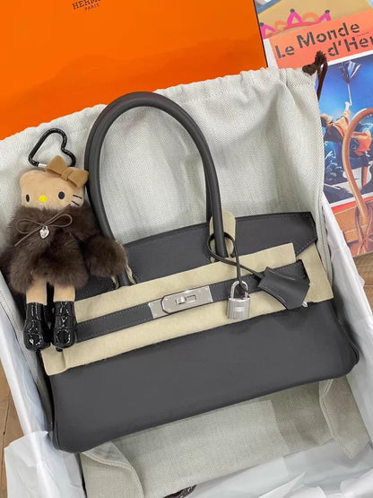 Hermès Birkin Shoulder Vert bronze green EV leather palladium hardware