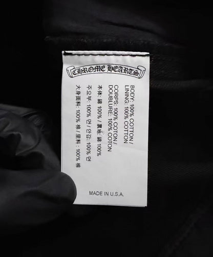 Chrome Hearts Black Studded Cargo Pants