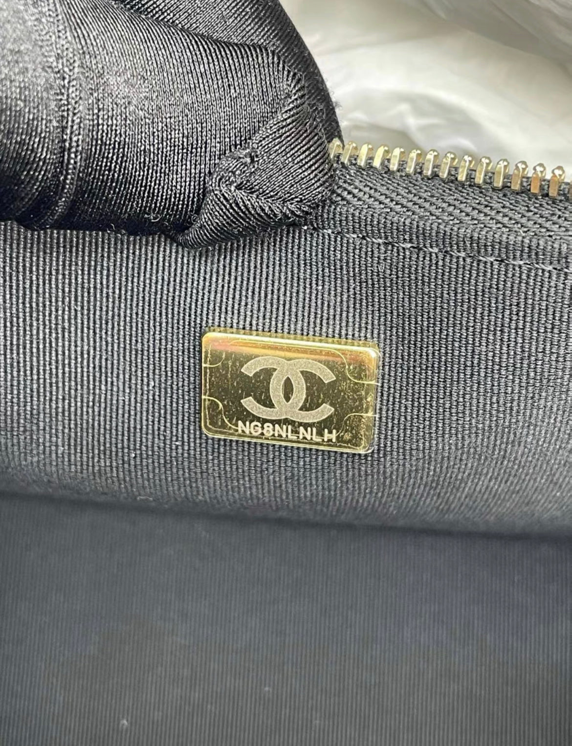 Chanel 24 CAMERA CASE Top Handle Handbag Black Lambskin leather
