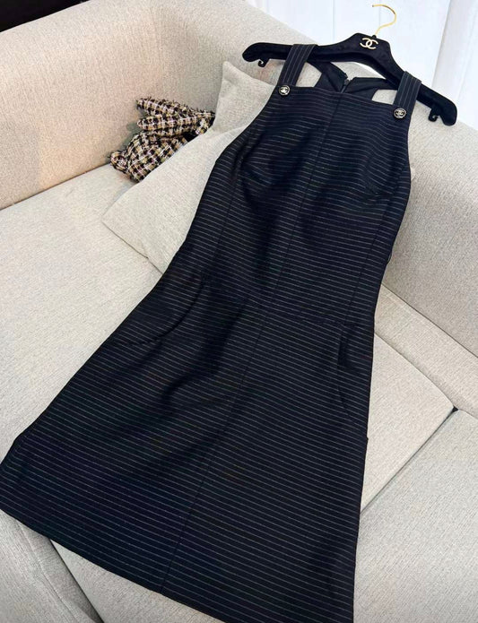 Chanel 23P black dress size 38