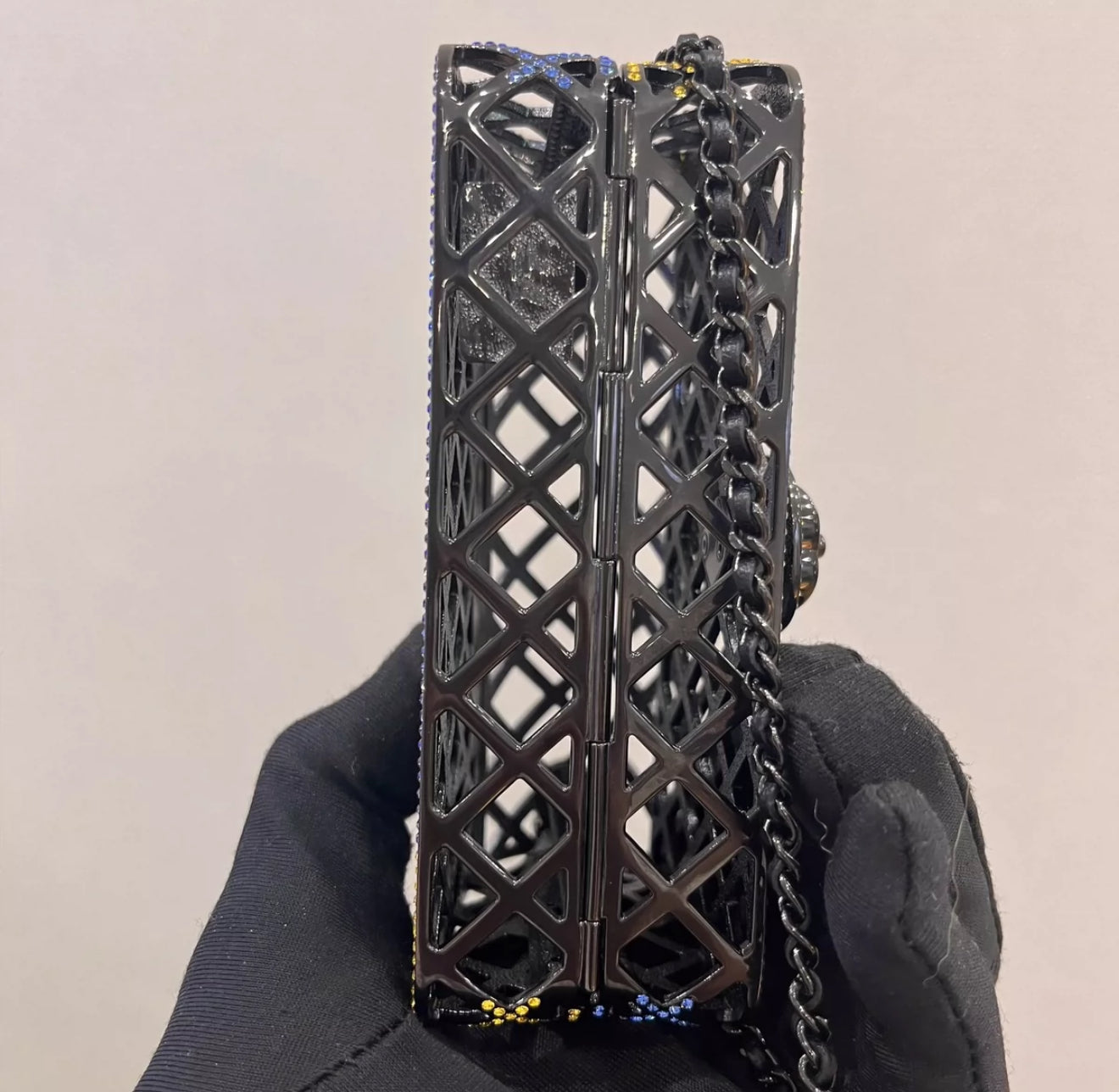 CHANEL 24C MULTI-COLOUR CRYSTAL METAL MINI FLAP BAG – Wararni.com