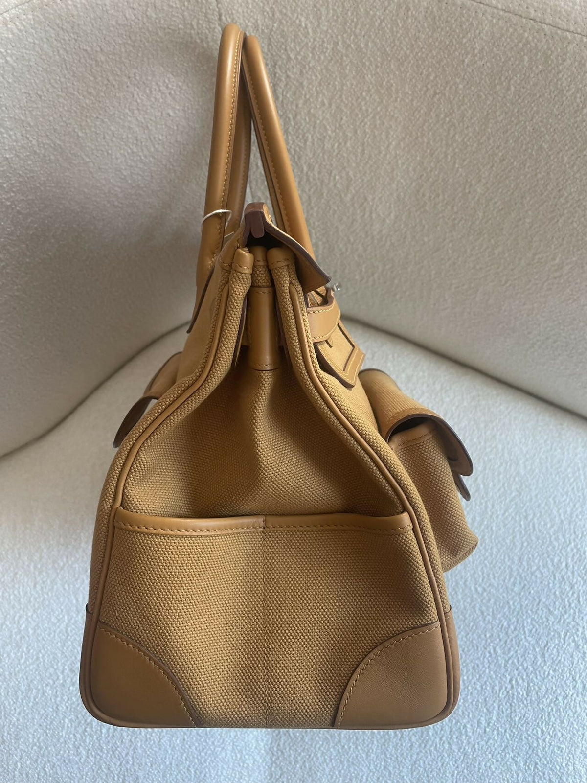 Hermès Birkin 35 Cargo Sesame S2 Swift Leather & Canvas with Hardware Z Stamp