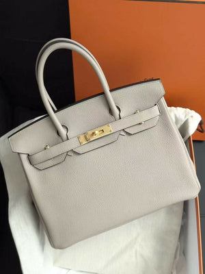 Hermès Birkin 30 Gris Tourterelle Togo Leather with Gold Hardware