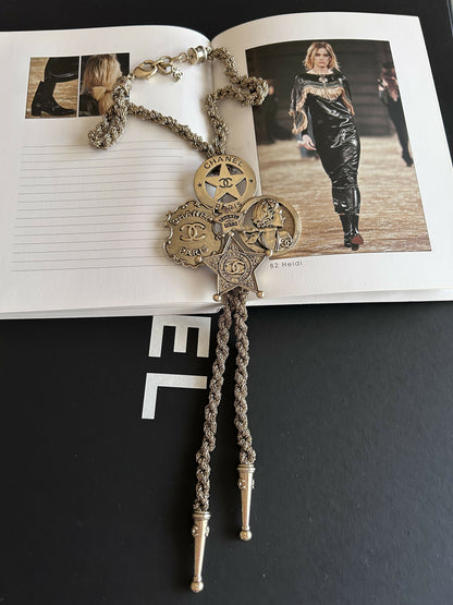 Chanel Bolo Dallas Tie Necklace with Charms