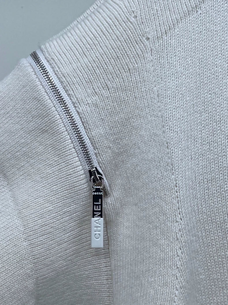 Chanel 25P ecru cardigan