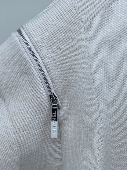 Chanel 25P ecru cardigan