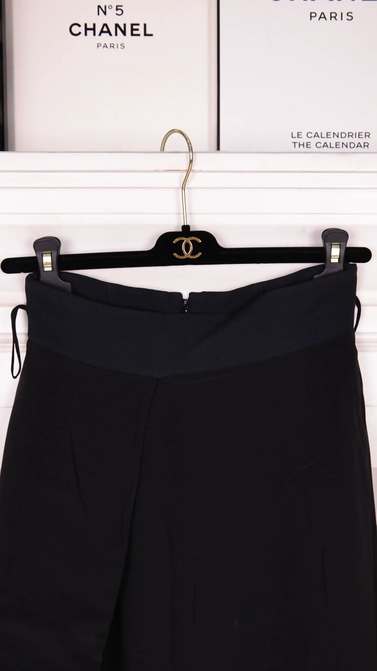 Dior Black Wool Skirt