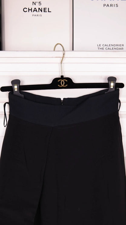Dior Black Wool Skirt