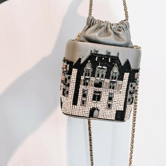Chanel Métiers d’Art 2021 Château de Chenonceau Embroidered Bucket Bag