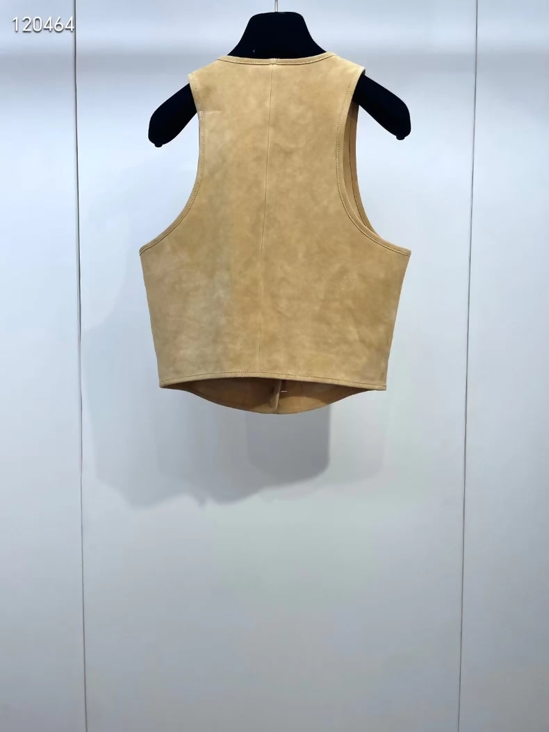 Chanel 24P suede vest
