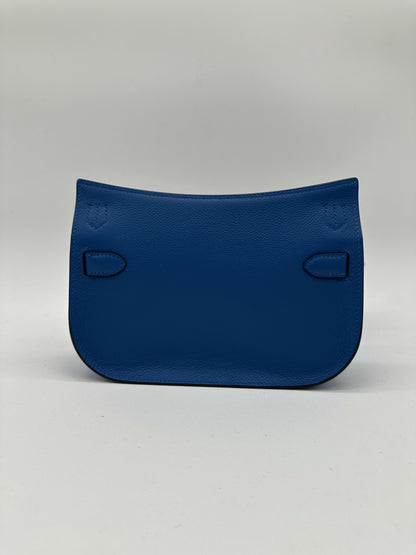 Hermès Mini Jypsiere Evercolor Blue Zellige PHW B