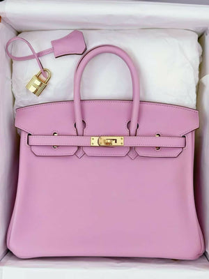 Hermès Birkin 25 Mauve Sylvestre (X9) Swift Leather with Gold Hardware