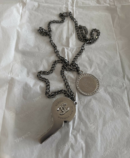 Chanel whistle necklace