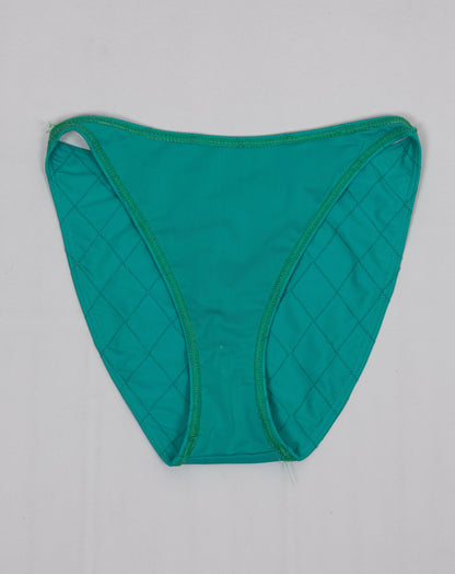 Chanel 1994 Cruise Vintage Teal Logo Quilted Bikini