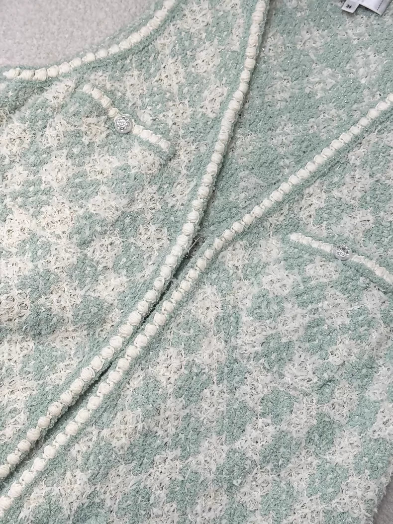 Chanel 23SS Green Knit Vest
