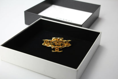 Chanel Vintage 98P Gold-plated Chain CC Logo Hair Clip