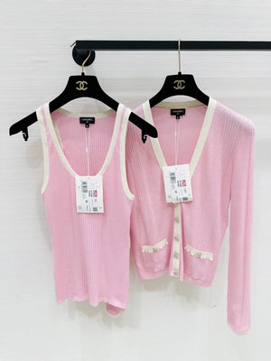 Chanel 25M Coco Beach collection pink tank top, F36.