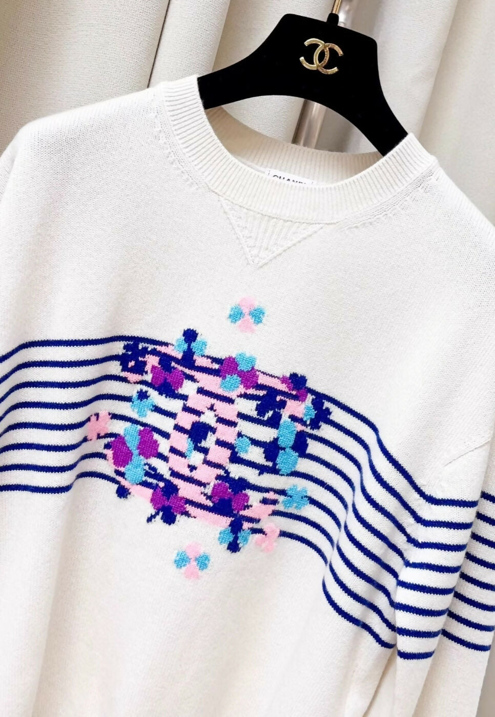Chanel 24P ecru sweater