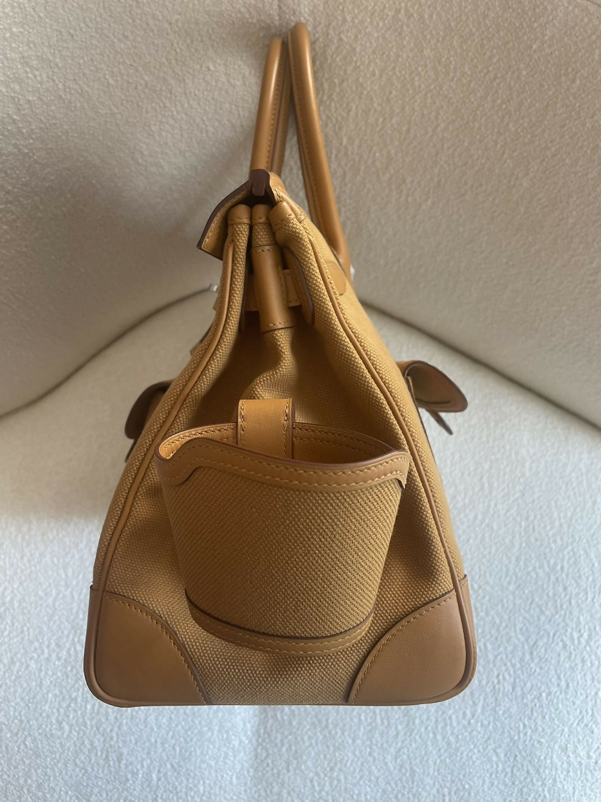 Hermès Birkin 35 Cargo Sesame S2 Swift Leather & Canvas with Hardware Z Stamp