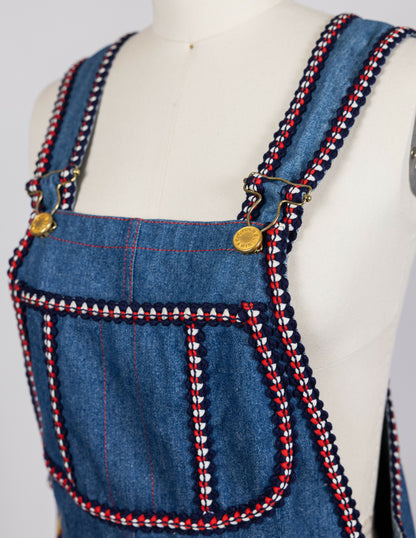 Chanel 1993 Fall/Winter Vintage Braided Logo Overalls