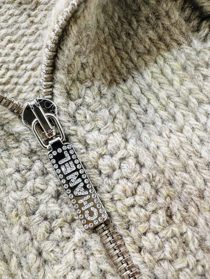 Chanel 24N Ski Coco Neige zip-up sweater