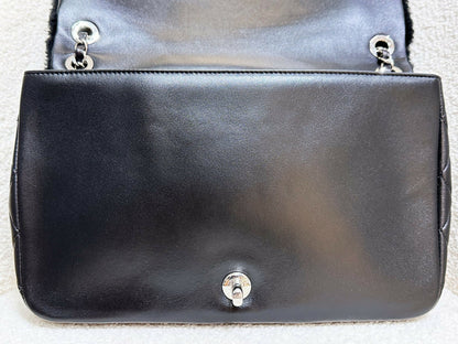 Chanel 2018 Jumbo Classic Flap “Pop Art No.5” Bag, Shearling and Lambskin with Silver Hardware