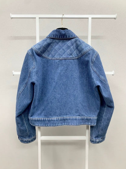 Chanel 22b blue denim jacket