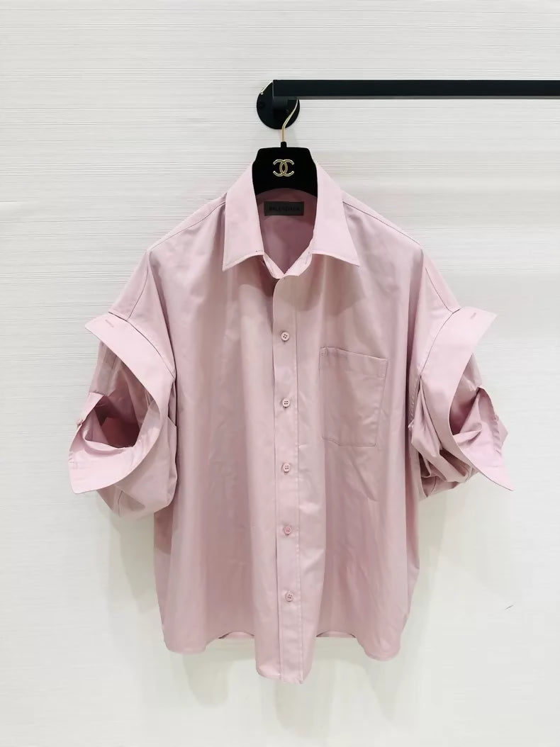 Balenciaga Spring/Summer 2026 pink shirt shirt