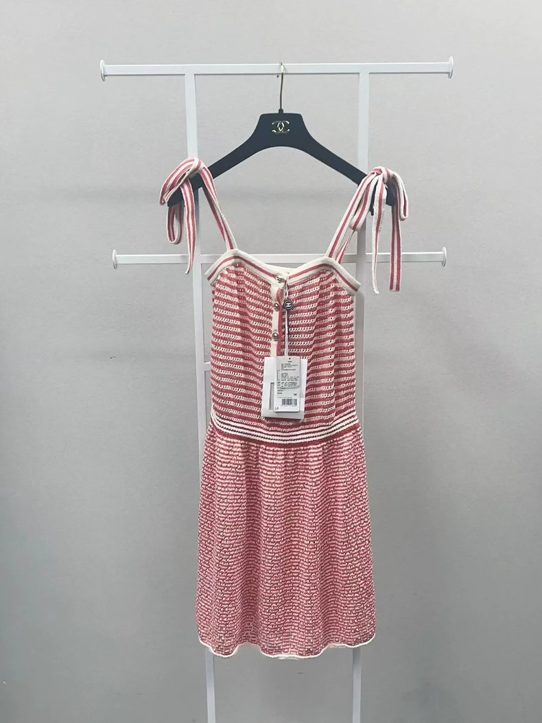 Chanel pink dress