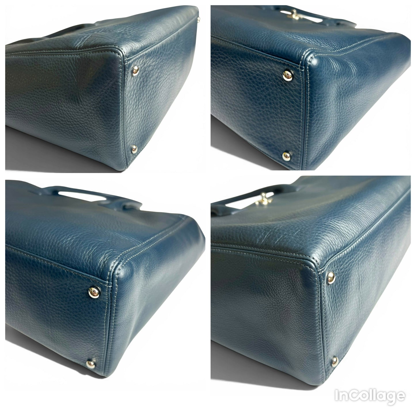 Chanel Navy Blue Caviar Leather Cerf Executive Shopper Classic Tote Bag SHW