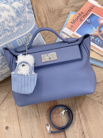 Hermès 24/24 29 light blue 7E Togo leather palladium hardware