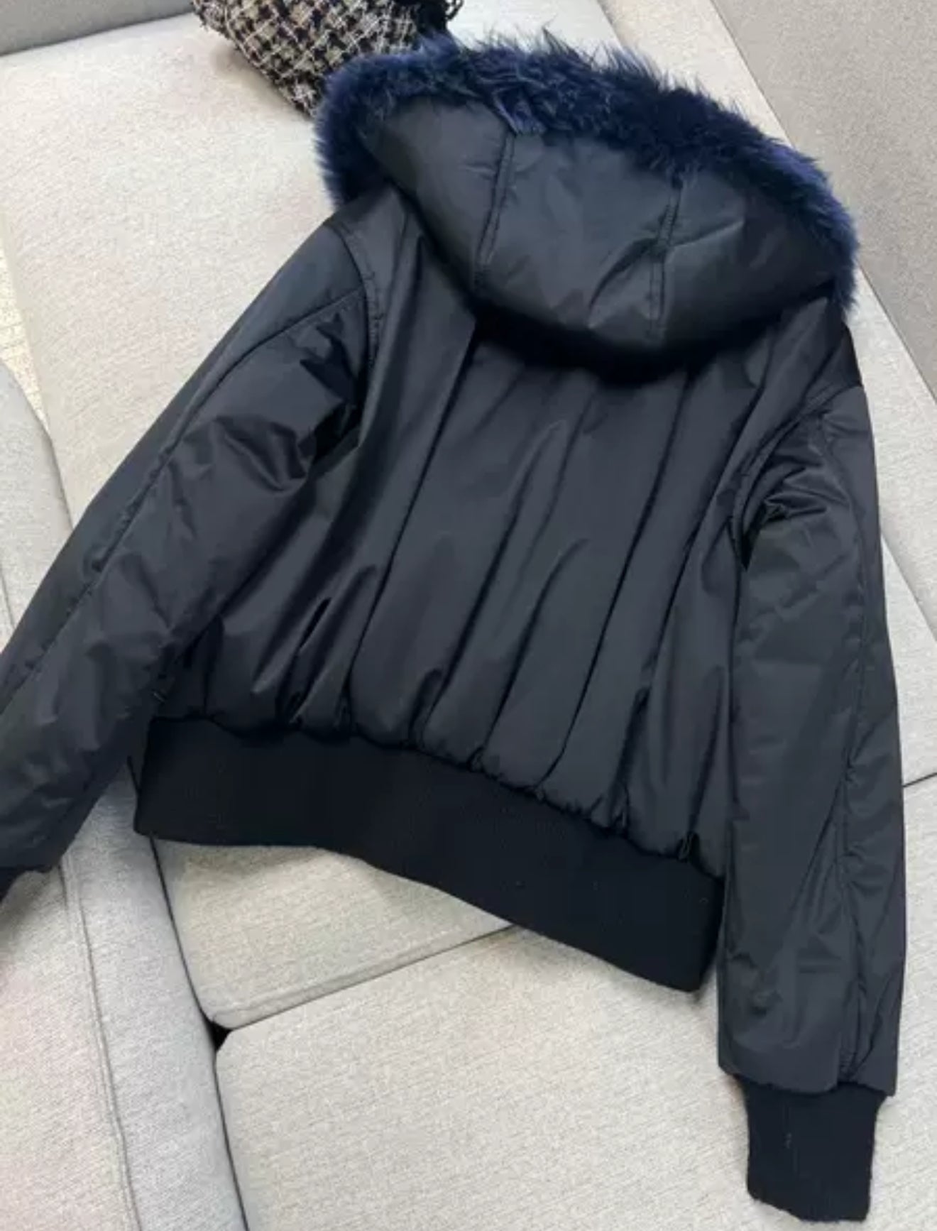 Chanel 23N blue fur down jacket size 40 – Wararni.com