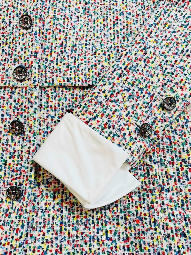 Chanel 25C sequined tweed jacket