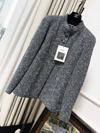 Chanel 19S grey tweed jacket