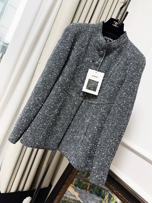 Chanel 19S grey tweed jacket