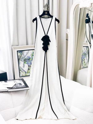 Chanel 21S Black and White dress