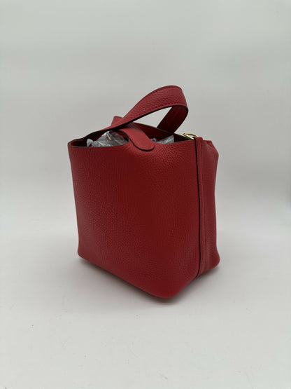 Hermès Picotin 18 Rouge Casaque GHW Stamp W 2025