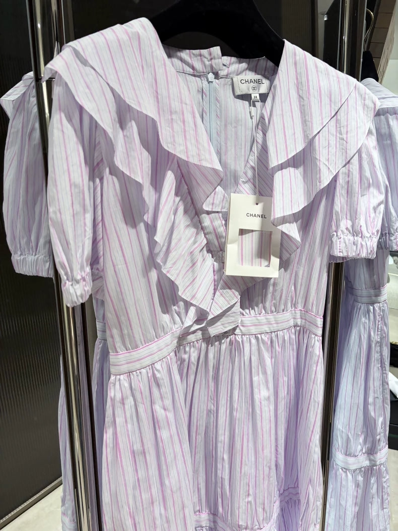 Chanel 25P purple dress