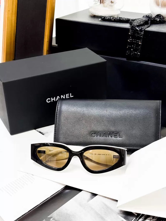 Chanel CH6056 black and white sunglasses