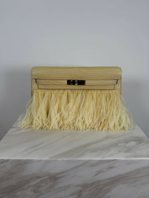 Hermès Kelly Elan Fôile Vanilla Matte Porosus PHW K 2026