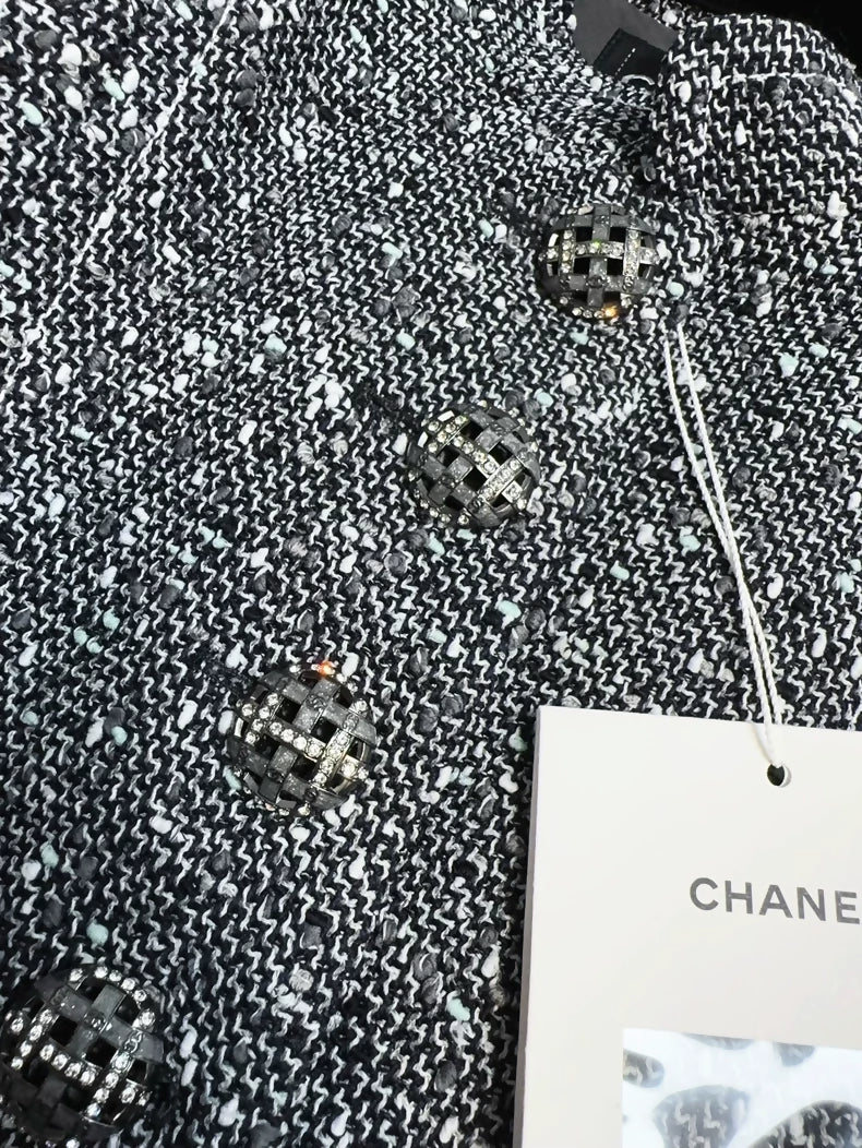 Chanel 19S grey tweed jacket